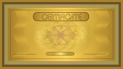 template for certificate or coupon design