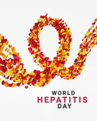 World Hepatitis Day 3d illustration Concept