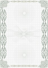 Template for the manufacture of diplomas, certificates, and other printing products
