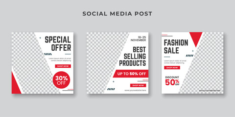 Special offer social media post template