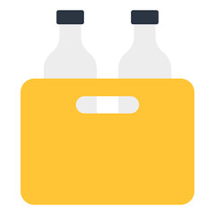 A modern style icon of bottle package