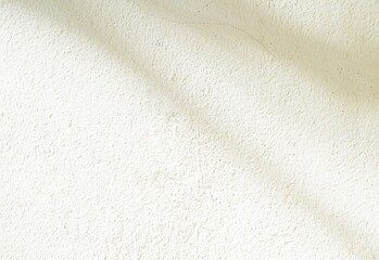 sunlight shadow on white cement wall background