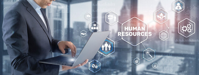 New Human resource management. HR. Team Building and recruitment concept