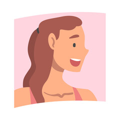 Videoconference and Web Meeting with Woman Character Engaged in Online Communication in Real Time Vector Illustration