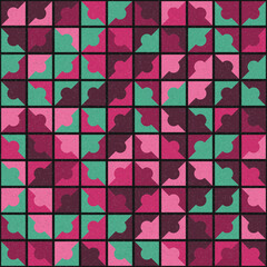 Abstract Geometric Pattern generative computational art illustration