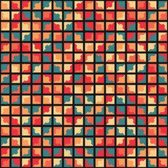 Fototapeta premium Abstract Geometric Pattern generative computational art illustration