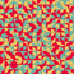 Abstract Geometric Pattern generative computational art illustration