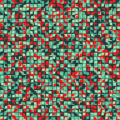 Fototapeta premium Abstract Geometric Pattern generative computational art illustration