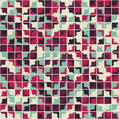 Fototapeta premium Abstract Geometric Pattern generative computational art illustration