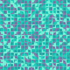 Fototapeta premium Abstract Geometric Pattern generative computational art illustration