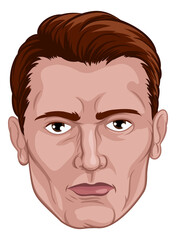 Handsome Man Head Face