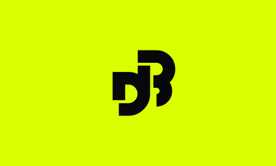 Alphabet letters Initials Monogram logo DB, BD, D and B