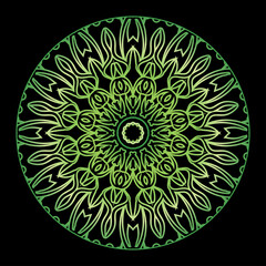 Decorative round floral mandala unique	