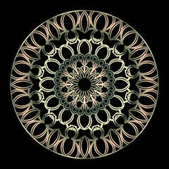 Decorative round floral mandala unique	