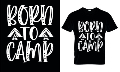 camping t shirt design 