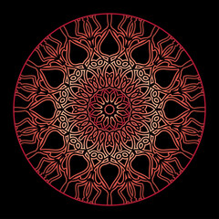 Decorative round floral mandala unique	