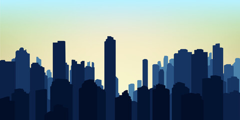 Vector illustration of city skyline eps 10
