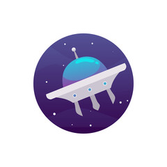 Ufo spaceship flying in galaxy using science technology unidentified