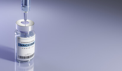 Medical syringe and vaccine bottle. Vaccine illustration. Bottle and syringe with needle.	