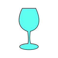 Glass of wine icon