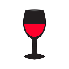 Glass of wine icon