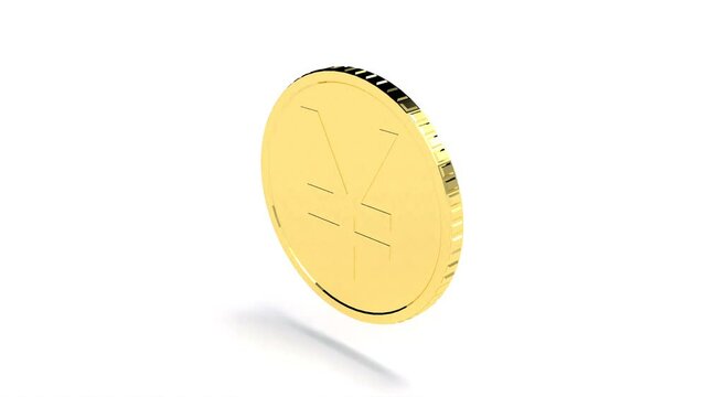 Gold coin yuan able to loop seamless 4k