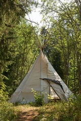 tent in forest