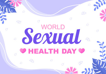 World Sexual Day which is held on September 4th For Raise Public Awareness About Harassment And How To Prevent Violence. Background Landing Page Illustration