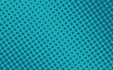 Pop art creative concept colorful comics book magazine cover. Polka dots blue background. Cartoon halftone retro pattern. Abstract dotted design for poster, card, banner, empty bubble