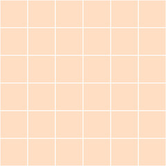 Simple seamless checkered pattern. Similar with pool tiles beige repeat background for decoration, fabric, paper. Seamless checkered fabric pattern in summer style. Vector minimal design. 