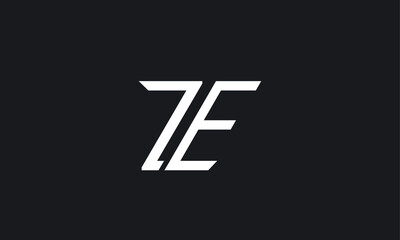 Alphabet letters Initials Monogram logo ZE, EZ, Z and E