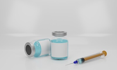 3D background Vaccine Model 3D 