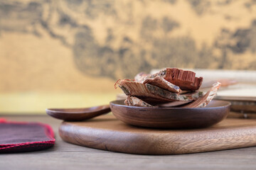 Caulis spatholobi tablets commonly used in traditional Chinese medicine