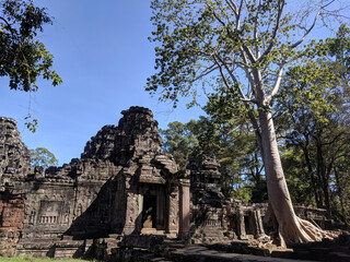 Naklejka premium bayon temple country