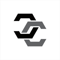 creative simple logo design initial CC