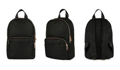 Naklejka premium Black backpack