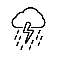 Obraz premium Rain, cloud icon