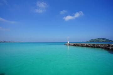 Fototapeta premium a beautiful seascape with a lighthouse