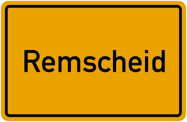 Village Sign Of Remscheid