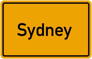 Village Sign Of Sydney
