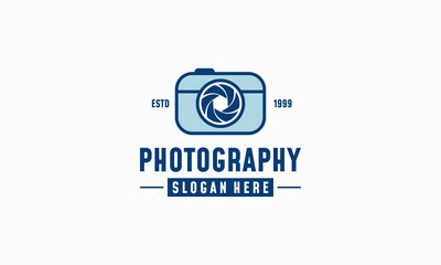 Modern Camera photography logo icon vector template