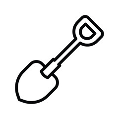 Digging shovel icon