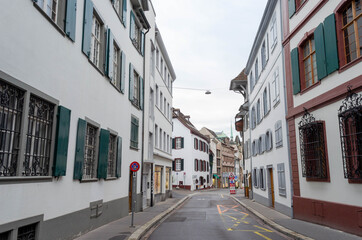 Fototapeta na wymiar Bäumleinstrasse, Basel, Schweiz