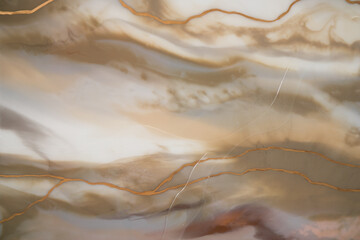 Macro photo of colourful abstract epoxy resin painting. Applicable for design cover, annual report,...