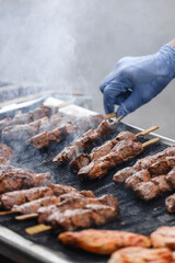 BBQ grilling meat - no people just food #5