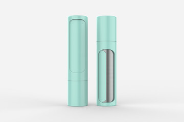 Animal Pet Hair Removal Tool Double-Sided Lint Brush with Self-Cleaning Base Removes Dog Cat Fur from Clothing. 3d illustration