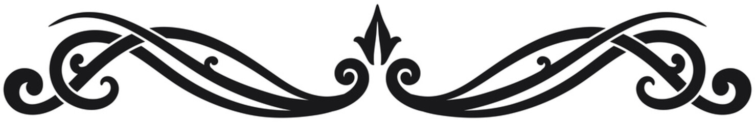 Art Deco style text divider. Art Deco style vector illustration with interlocking lines creating a border.