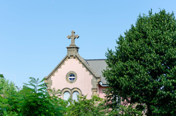 Naklejka premium Maison paroissiale au Landeron, Suisse