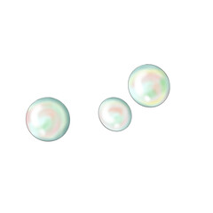 Light Green Bubbles Hand Drawn Illustration	