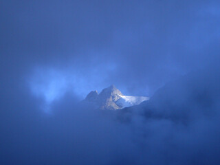 Breathtaking view of Humboldt peak, Edo. Merida. Venezuela. - obrazy, fototapety, plakaty